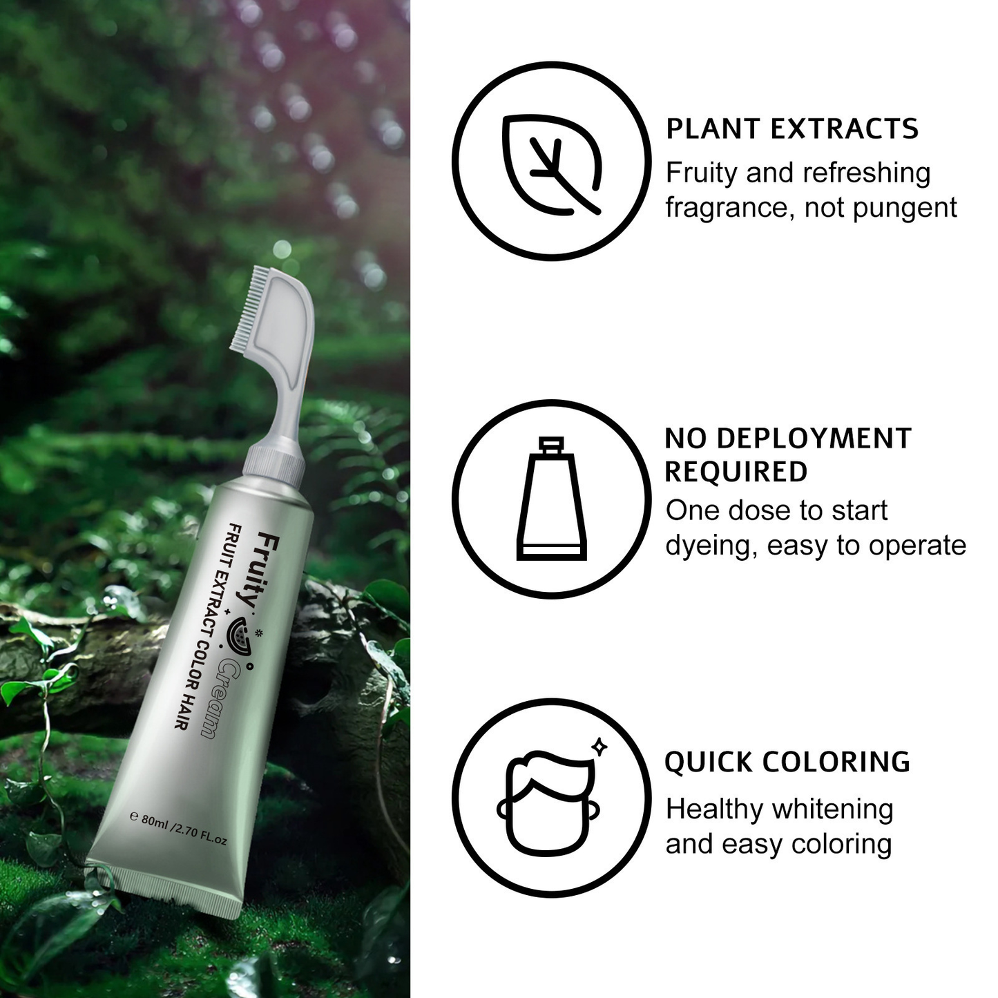 Quick-Coloring Hair Dye Comb
