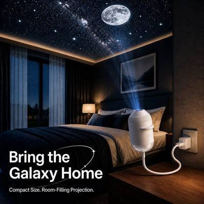 12-Scene USB Galaxy Projector – Flexible Star & Mood Light