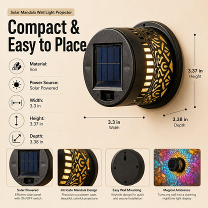 🏡𝓢𝓲𝓶𝓹𝓵𝔂𝓓𝓪𝓲𝓵𝔂® Solar Mandala Projector Outdoor Lights