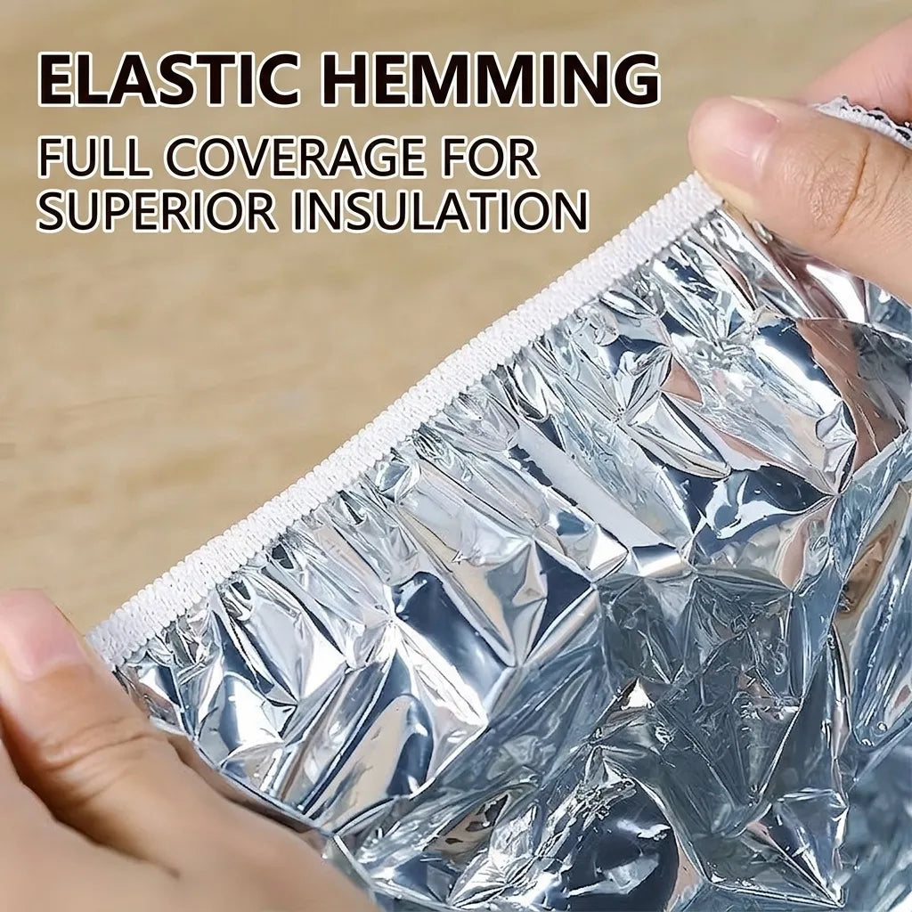 🍽️Kitchen Reusable Thermal Aluminum Foil Food Cover | Insulated Dish Fresh-Keeping Tent Can be steamed or baked