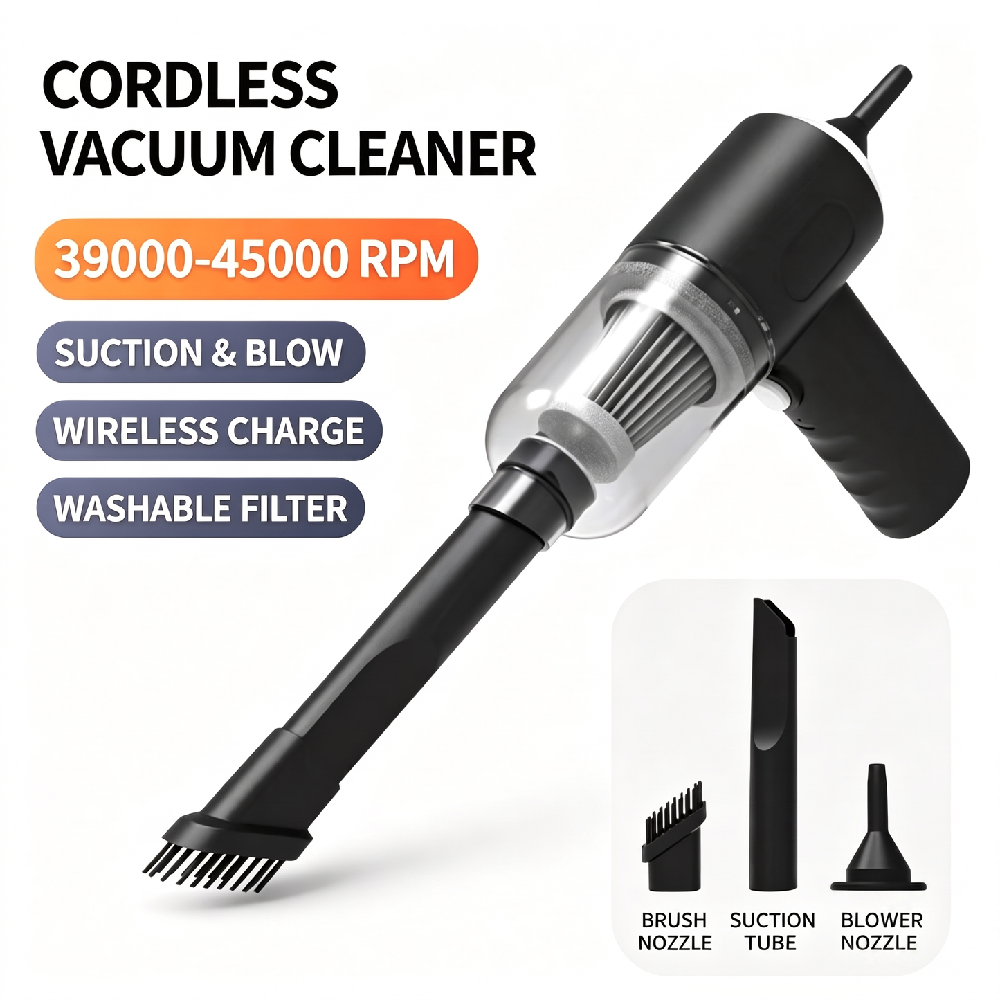 🔥Wireless Handheld Car Vacuum Cleaner