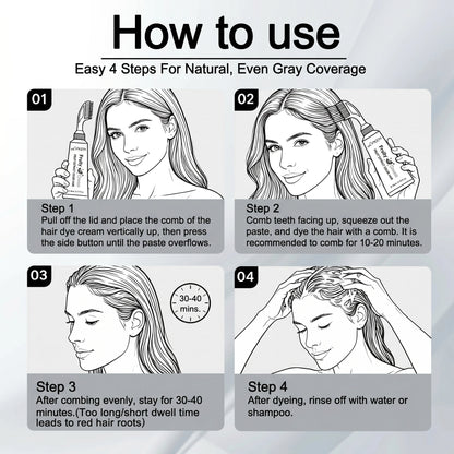 Quick-Coloring Hair Dye Comb