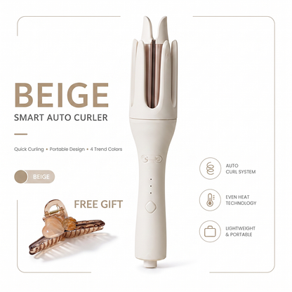 PretiHom Fully Automatic Electric Curling Stick 32mm Large Curling Tool for Comfortable Hair Care