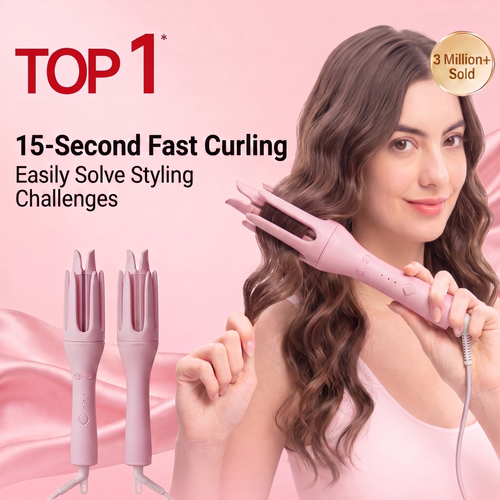 PretiHom Fully Automatic Electric Curling Stick 32mm Large Curling Tool for Comfortable Hair Care