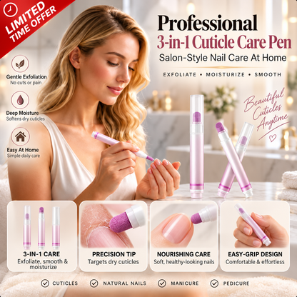 🏠Official Store丨🔥Hot Sale - 50% OFF⏰️ AEXZR® 3-in-1 Cuticle Lotion Pen for Nail Care