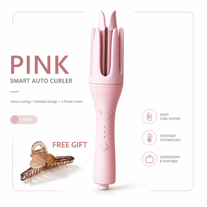 PretiHom Fully Automatic Electric Curling Stick 32mm Large Curling Tool for Comfortable Hair Care