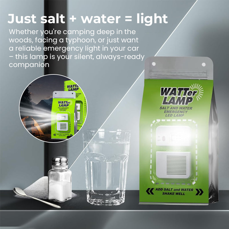 🌞HOT SALE 33%+ OFF✨Wilderness&Emergency Survival Salt Water Lamp💦⚡