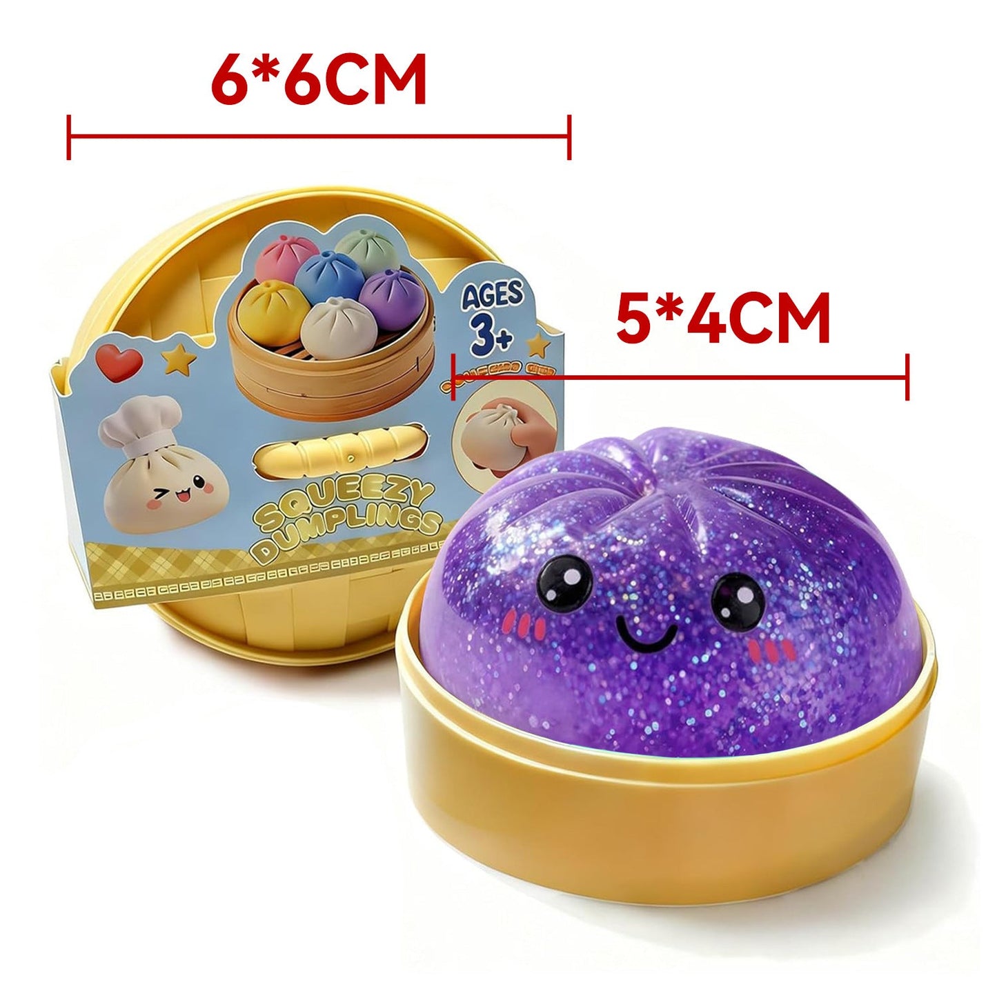 😋12PCS Cute Big Bun Squishy Toys – Super Soft Stress Relief Fidget Set 🍞✨