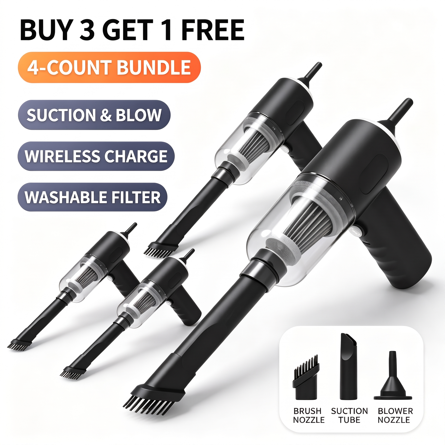 🔥Wireless Handheld Car Vacuum Cleaner