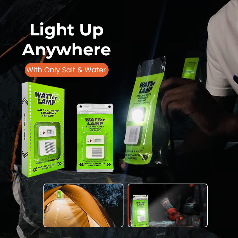 🌞HOT SALE 33%+ OFF✨Wilderness&Emergency Survival Salt Water Lamp💦⚡