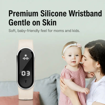 Ultrasonic Mosquito Repellent Wristband – Rechargeable, Silicone, for Outdoor & Camping