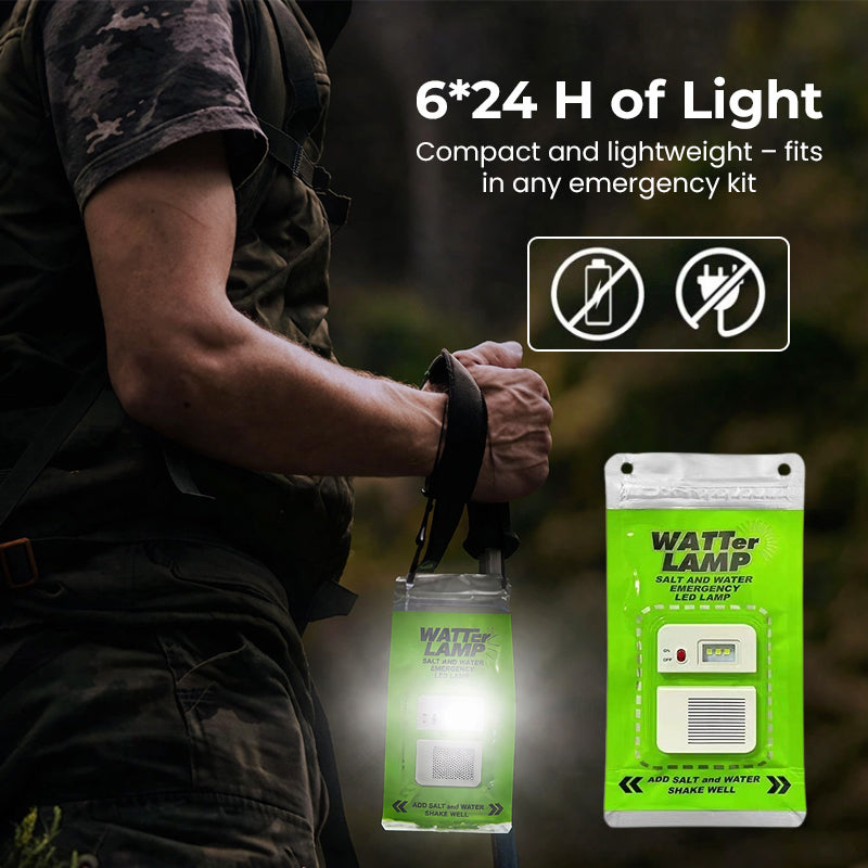 🌞HOT SALE 33%+ OFF✨Wilderness&Emergency Survival Salt Water Lamp💦⚡