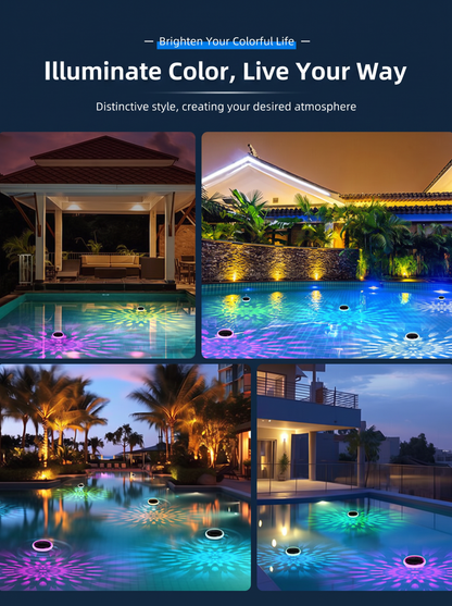 🐟𝓢𝓲𝓶𝓹𝓵𝔂𝓓𝓪𝓲𝓵𝔂® Solar Floating Pool Light with Magical Fish Projection 🌊💡