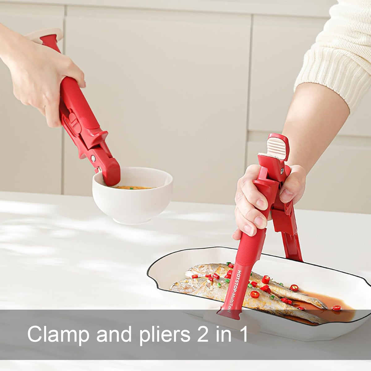 Aphine® 2-in-1 Anti-Scald Bowl Holder Clip for Kitchen