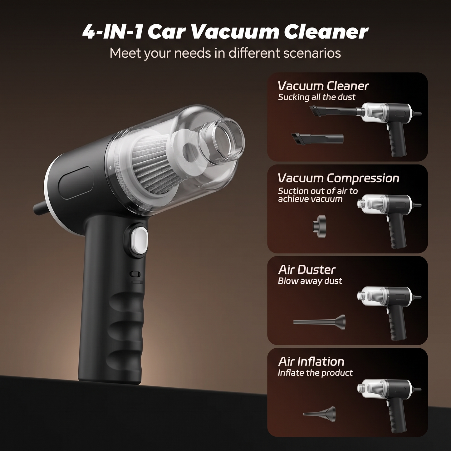 🔥Wireless Handheld Car Vacuum Cleaner