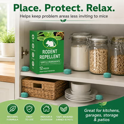 🔥LAST DAY 50% OFF🔥🌿Natural Peppermint Rodent Repellent Balls (12 Pack) 🚫Keep Rats, Mice & Pests Away Safely✅