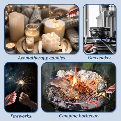 🔥Windproof Flameless Electric Lighter ✅ Suitable for home gas stove, aromatherapy, camping barbecue