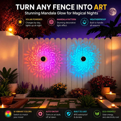 🏡𝓢𝓲𝓶𝓹𝓵𝔂𝓓𝓪𝓲𝓵𝔂® Solar Mandala Projector Outdoor Lights