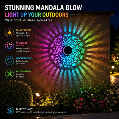 🏡𝓢𝓲𝓶𝓹𝓵𝔂𝓓𝓪𝓲𝓵𝔂® Solar Mandala Projector Outdoor Lights