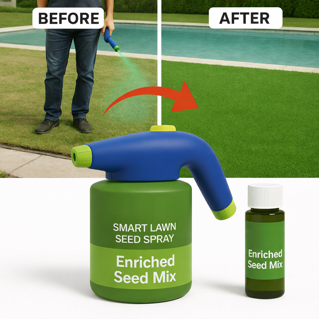 🔥Over 100,000 Boxes sold🔥Hydro Seeding Lawn Solution(Get a Thicker,Greener Lawn in Just a few Days)