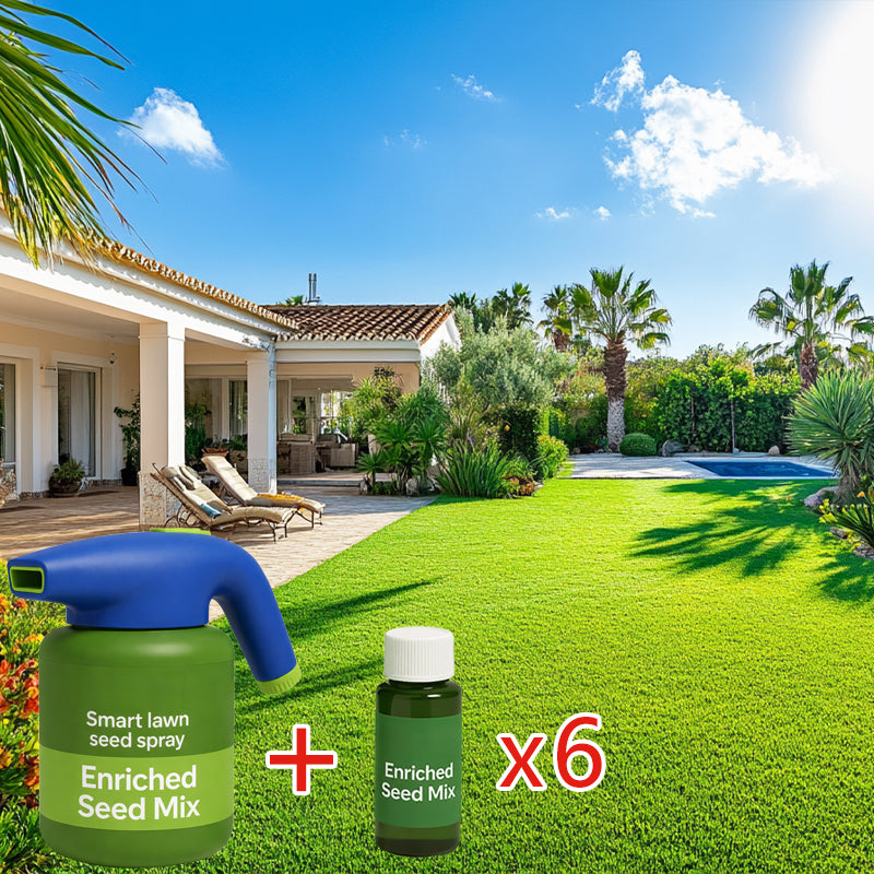 🔥Over 100,000 Boxes sold🔥Hydro Seeding Lawn Solution(Get a Thicker,Greener Lawn in Just a few Days)