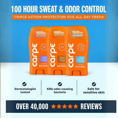 Antiperspirant Deodorant – 100Hr Sweat & Odor Control, Clinically Tested, Unscented