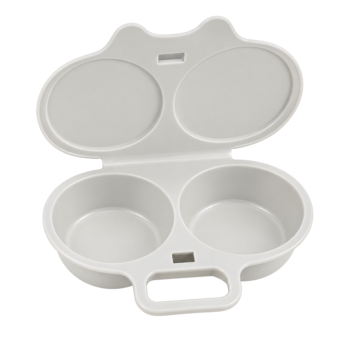 🥳2026 HOT SALE🥳💞50K+ SOLD! 🥗🎁 50% OFF! Microwave Egg Poacher——Dual‑cavity, non‑stick & easy clean. Healthier than frying – stock up & save! 🏠✅✨