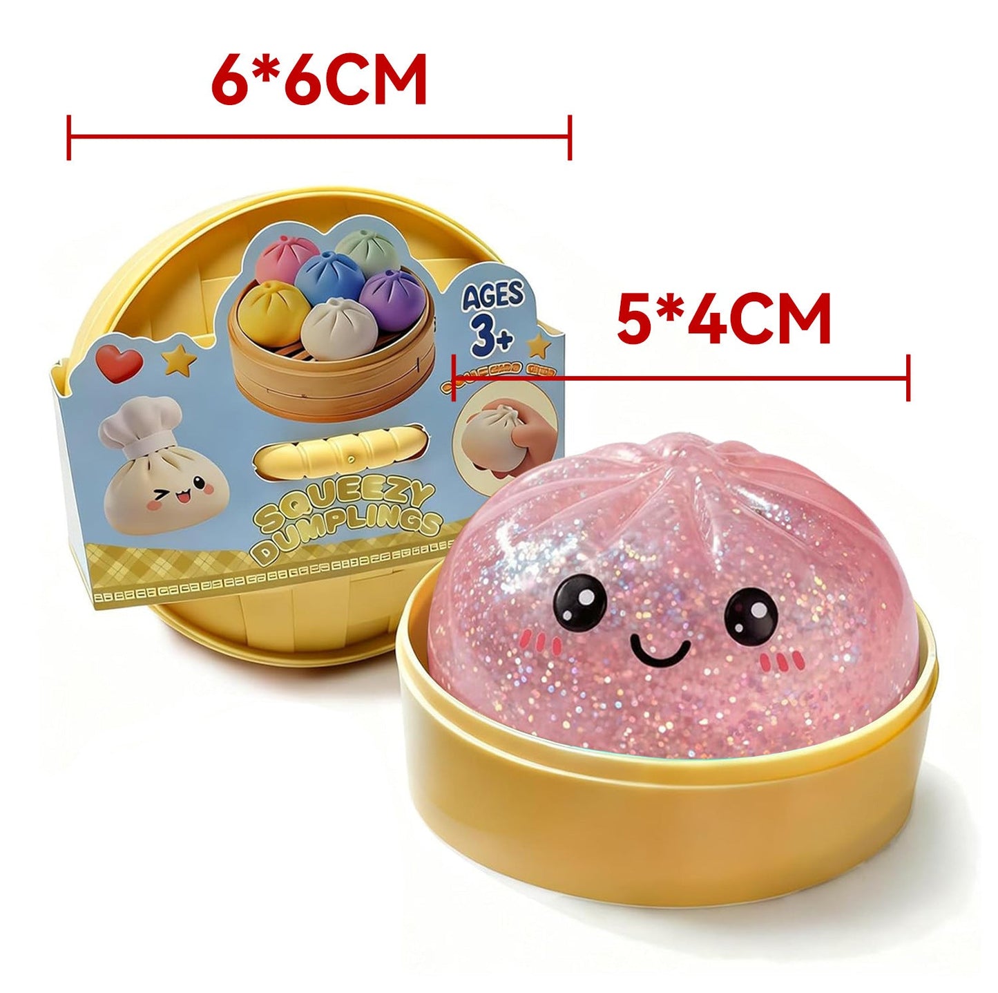 😋12PCS Cute Big Bun Squishy Toys – Super Soft Stress Relief Fidget Set 🍞✨