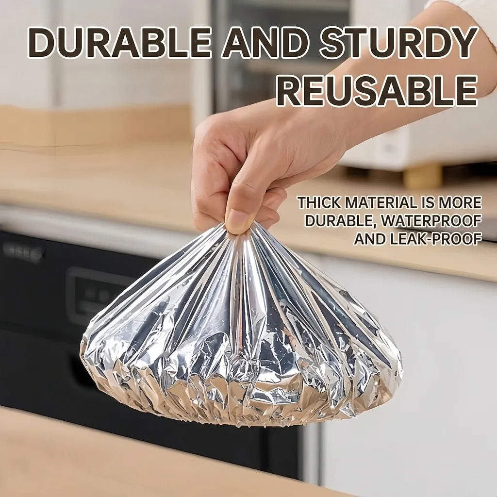 🍽️Kitchen Reusable Thermal Aluminum Foil Food Cover | Insulated Dish Fresh-Keeping Tent Can be steamed or baked