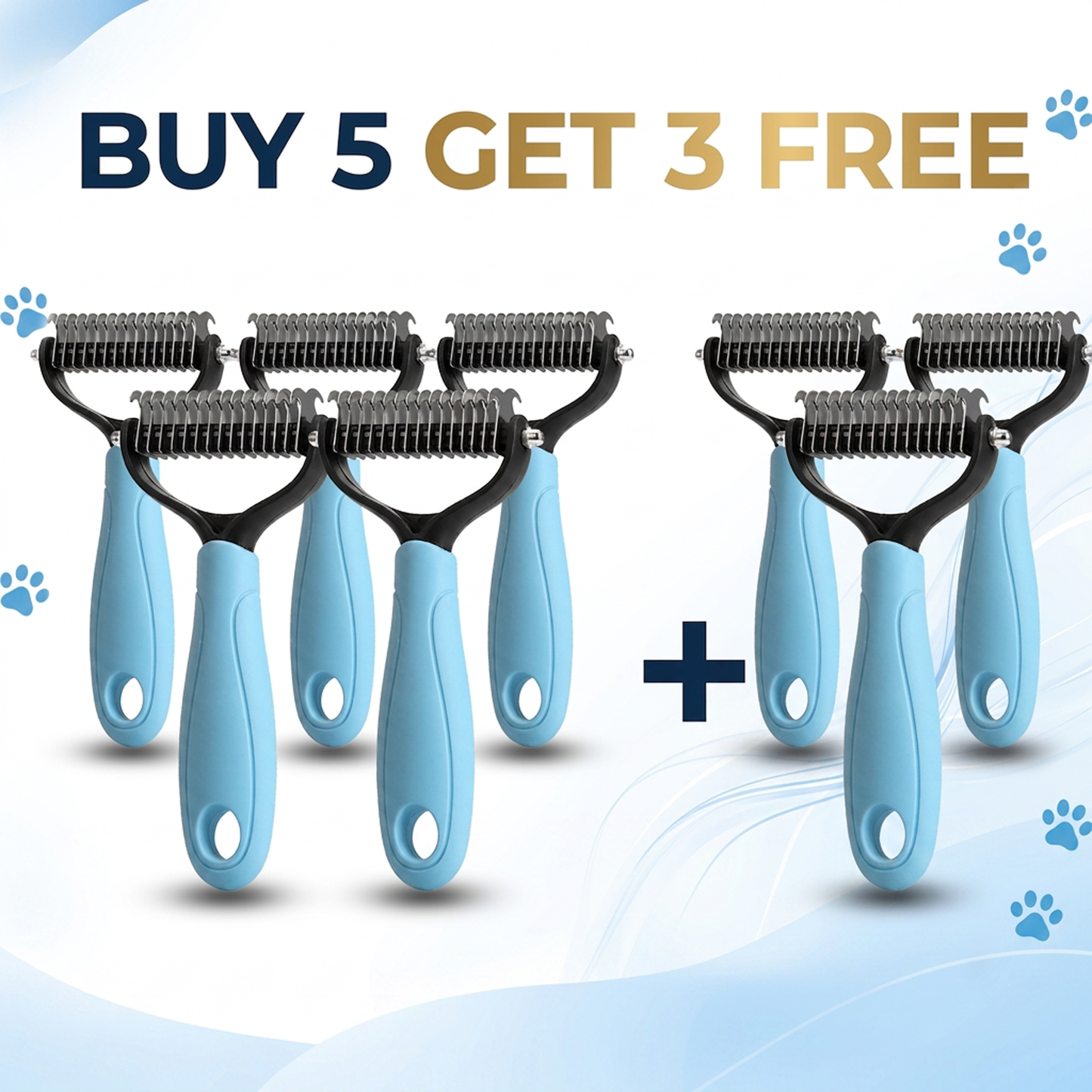 Dual-Sided Pet Grooming Comb – Painless Dematting & Shed Reduction